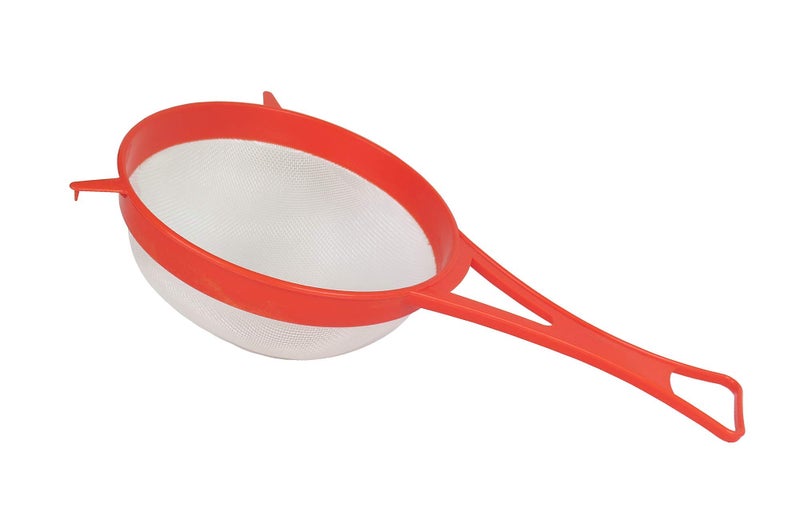 Tredoni 7" Fine Nylon Mesh Strainer Sieve - Plastic Flour Sifter, Cinnamon/Sugar Powder Spreader (18 cm = 7 inch) - Image 1